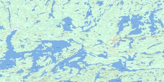 Laurie Lake Topo Map 064C12 at 1:50,000 scale - National Topographic System of Canada (NTS) - Toporama map