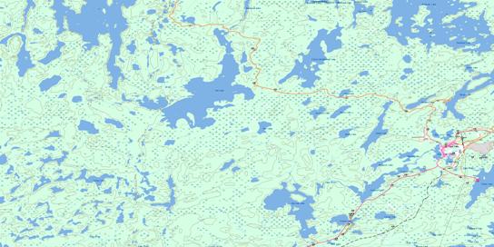 Lynn Lake Topographic map 064C14 at 1:50,000 Scale