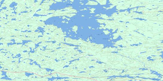 Barrington Lake Topo Map 064C16 at 1:50,000 scale - National Topographic System of Canada (NTS) - Toporama map