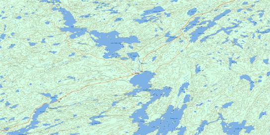 Lower Waddy Lake Topo Map 064D04 at 1:50,000 scale - National Topographic System of Canada (NTS) - Toporama map