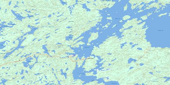 Southend Topo Map 064D06 at 1:50,000 scale - National Topographic System of Canada (NTS) - Toporama map