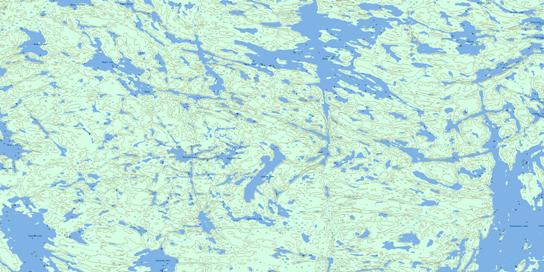 Kyaska Lake Topographic map 064D08 at 1:50,000 Scale