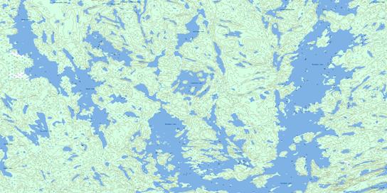 Ghana Lake Topo Map 064D11 at 1:50,000 scale - National Topographic System of Canada (NTS) - Toporama map