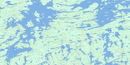 Oliver Lake Topographic map 064D14 at 1:50,000 Scale