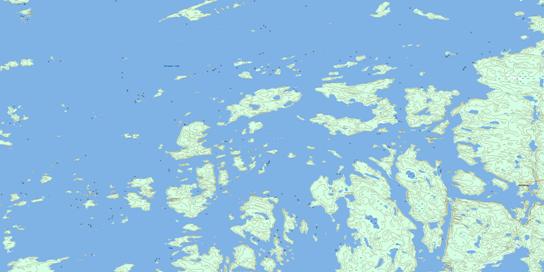 Cheesman Island Topo Map 064E01 at 1:50,000 scale - National Topographic System of Canada (NTS) - Toporama map