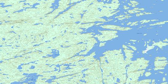 Wepusko Bay Topo Map 064E02 at 1:50,000 scale - National Topographic System of Canada (NTS) - Toporama map