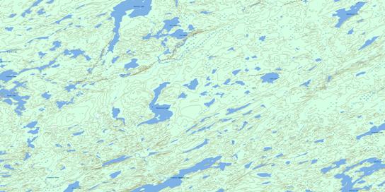 Rutherford Lake Topo Map 064E06 at 1:50,000 scale - National Topographic System of Canada (NTS) - Toporama map