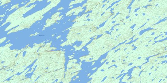 Brandser Island Topo Map 064E14 at 1:50,000 scale - National Topographic System of Canada (NTS) - Toporama map