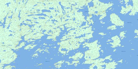 Feaviour Peninsula Topo Map 064E16 at 1:50,000 scale - National Topographic System of Canada (NTS) - Toporama map