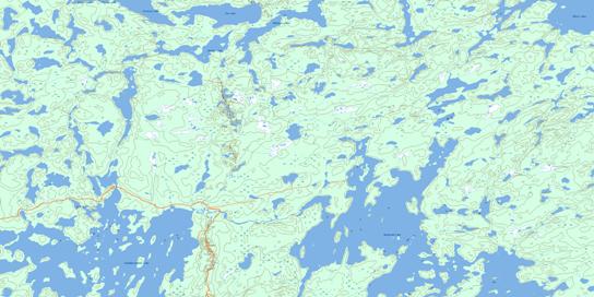 Goldsand Lake Topo Map 064F03 at 1:50,000 scale - National Topographic System of Canada (NTS) - Toporama map