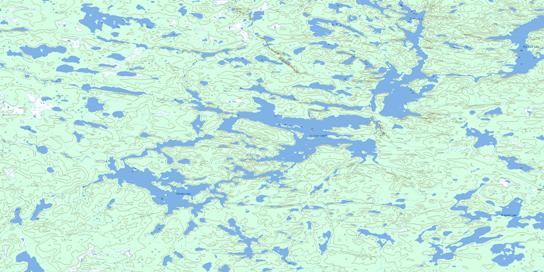 Le Clair Lake Topo Map 064F08 at 1:50,000 scale - National Topographic System of Canada (NTS) - Toporama map