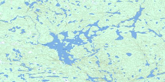 Jordan Lake Topo Map 064F09 at 1:50,000 scale - National Topographic System of Canada (NTS) - Toporama map