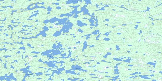 Eyrie Lake Topo Map 064F10 at 1:50,000 scale - National Topographic System of Canada (NTS) - Toporama map