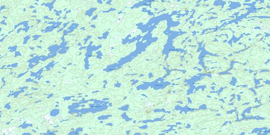 Hjalmarson Lake Topo Map 064F11 at 1:50,000 scale - National Topographic System of Canada (NTS) - Toporama map