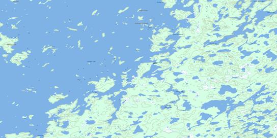 Sawbill Topo Map 064F12 at 1:50,000 scale - National Topographic System of Canada (NTS) - Toporama map