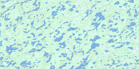 Abram Lake Topo Map 064F14 at 1:50,000 scale - National Topographic System of Canada (NTS) - Toporama map