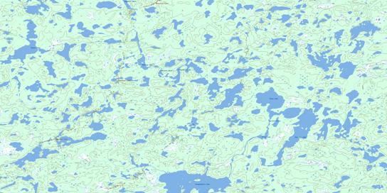 Attridge Lake Topographic map 064F15 at 1:50,000 Scale