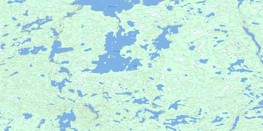 Kustra Lake Topo Map 064F16 at 1:50,000 scale - National Topographic System of Canada (NTS) - Toporama map