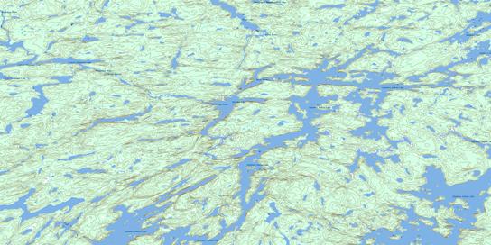 Mulcahy Lake Topo Map 064G03 at 1:50,000 scale - National Topographic System of Canada (NTS) - Toporama map