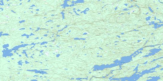 Grandmother Lake Topo Map 064G04 at 1:50,000 scale - National Topographic System of Canada (NTS) - Toporama map