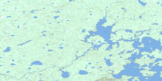Moss Lake Topo Map 064G10 at 1:50,000 scale - National Topographic System of Canada (NTS) - Toporama map
