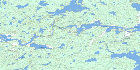 Wood Lake Topographic map 064H05 at 1:50,000 Scale