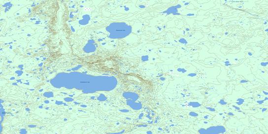 Solmundsson Lake Topographic map 064H07 at 1:50,000 Scale