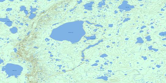 Buckland Lake Topo Map 064H10 at 1:50,000 scale - National Topographic System of Canada (NTS) - Toporama map