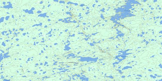 Knifehead Lake Topo Map 064H14 at 1:50,000 scale - National Topographic System of Canada (NTS) - Toporama map