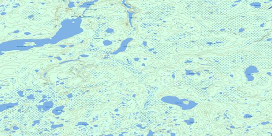 Merriam Lake Topo Map 064I01 at 1:50,000 scale - National Topographic System of Canada (NTS) - Toporama map