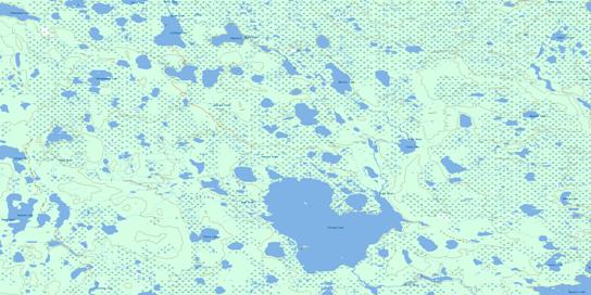 Paragon Lake Topo Map 064I06 at 1:50,000 scale - National Topographic System of Canada (NTS) - Toporama map