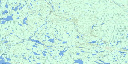 Archer Creek Topo Map 064I07 at 1:50,000 scale - National Topographic System of Canada (NTS) - Toporama map