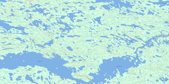 Dawes Lake Topo Map 064I13 at 1:50,000 scale - National Topographic System of Canada (NTS) - Toporama map