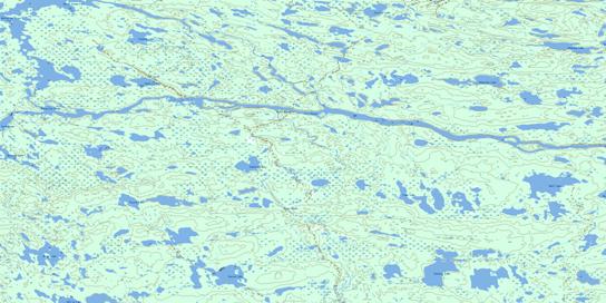 Steel River Topographic map 064I14 at 1:50,000 Scale