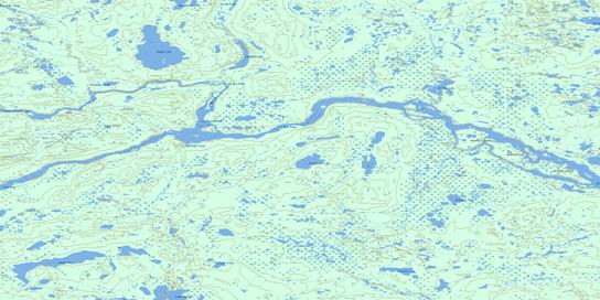 Meades Lake Topographic map 064I16 at 1:50,000 Scale