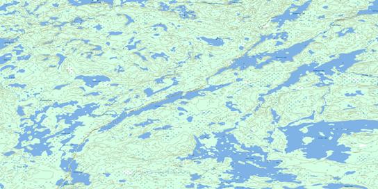 Clisby Lake Topo Map 064J12 at 1:50,000 scale - National Topographic System of Canada (NTS) - Toporama map