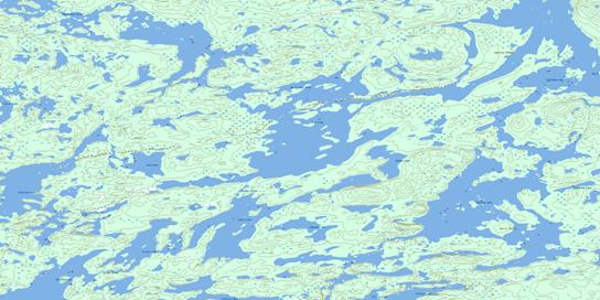Bain Lake Topographic map 064J14 at 1:50,000 Scale