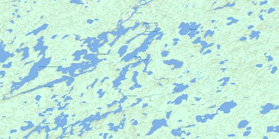 Easton Lake Topo Map 064K03 at 1:50,000 scale - National Topographic System of Canada (NTS) - Toporama map