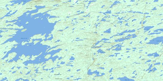 Whiskey Jack Lake Topo Map 064K05 at 1:50,000 scale - National Topographic System of Canada (NTS) - Toporama map