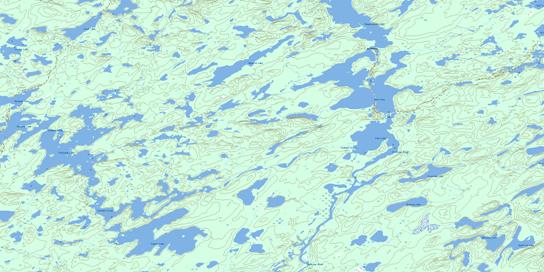 Fagnan Lake Topo Map 064K06 at 1:50,000 scale - National Topographic System of Canada (NTS) - Toporama map