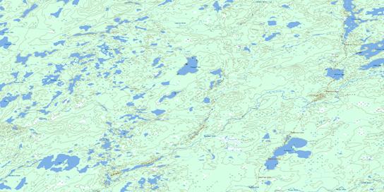 Pangman Lake Topo Map 064K09 at 1:50,000 scale - National Topographic System of Canada (NTS) - Toporama map