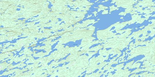 Paulson Lake Topographic map 064K10 at 1:50,000 Scale