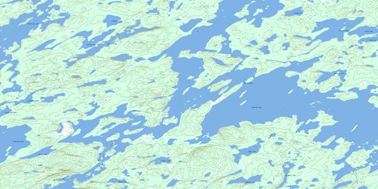 Lac Brochet Topo Map 064K12 at 1:50,000 scale - National Topographic System of Canada (NTS) - Toporama map