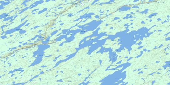 Misty Lake Topographic map 064K13 at 1:50,000 Scale
