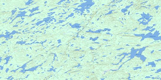 Rutledge Lake Topographic map 064K14 at 1:50,000 Scale
