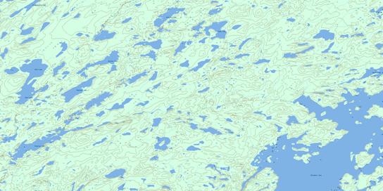 Zangeza Bay Topo Map 064L01 at 1:50,000 scale - National Topographic System of Canada (NTS) - Toporama map