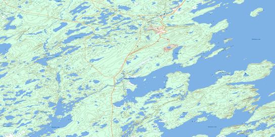 Hidden Bay Topo Map 064L04 at 1:50,000 scale - National Topographic System of Canada (NTS) - Toporama map