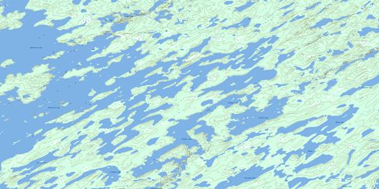 Klemmer Lake Topo Map 064L07 at 1:50,000 scale - National Topographic System of Canada (NTS) - Toporama map