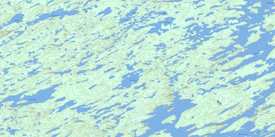 Killock Bay Topo Map 064L11 at 1:50,000 scale - National Topographic System of Canada (NTS) - Toporama map
