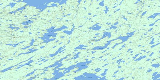 Mukasew Lake Topo Map 064M05 at 1:50,000 scale - National Topographic System of Canada (NTS) - Toporama map